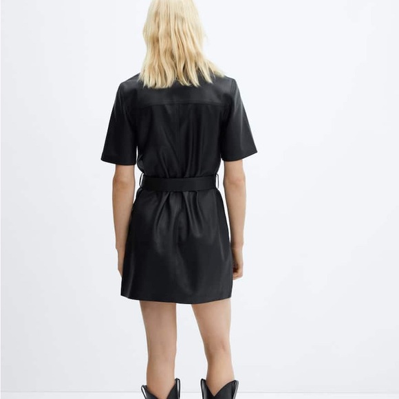 NWT! Vegan leather dress - Picture 3 of 4